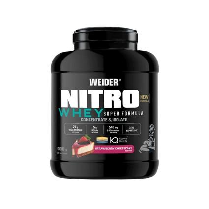 NITRO WHEY SUPER FÓRMULA (WEIDER)STRAWBERRY-CHEESCAKE 908 GR
